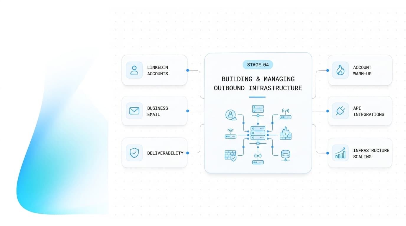Configuring outbound infrastructure with a cold email agency and email deliverability consultant